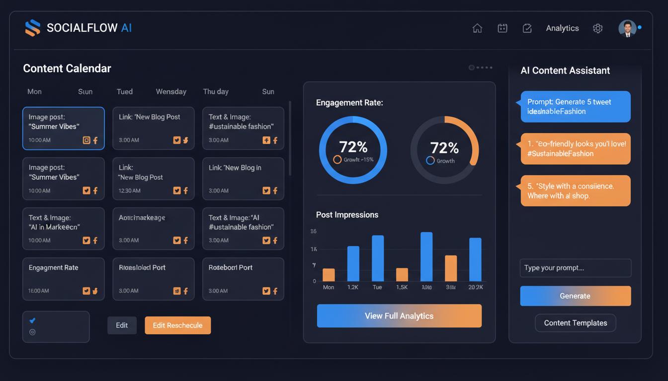 Social Flow AI Dashboard